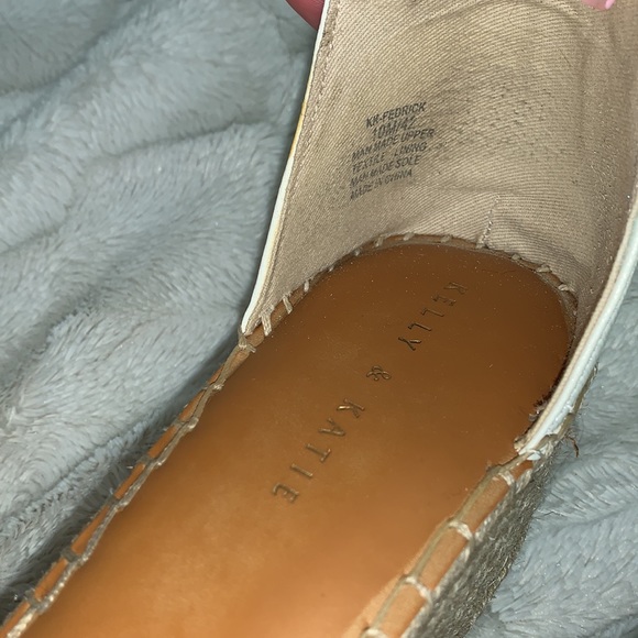 White Leather Espadrilles - Picture 3 of 4